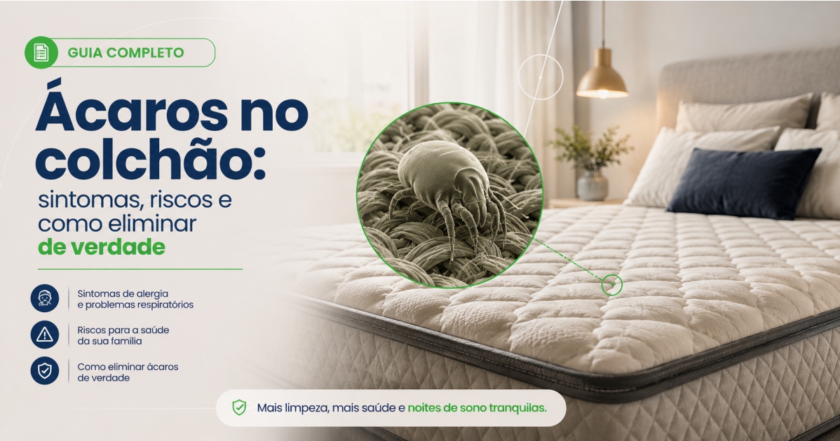 Higienização profissional de colchão a domicílio em Aracaju