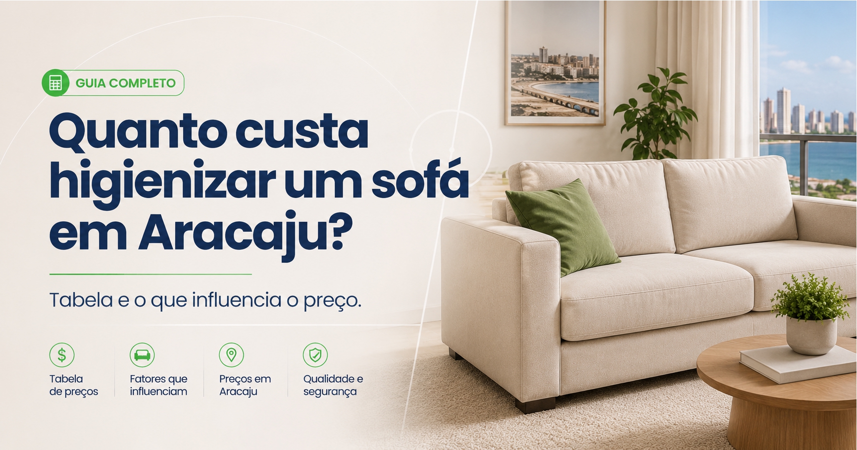 Higienização profissional de sofá a domicílio em Aracaju