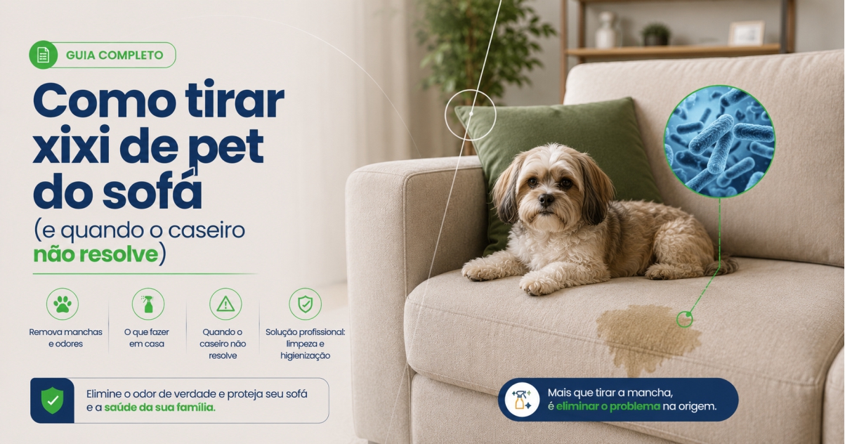 Limpeza de xixi de pet em sofá a domicílio em Aracaju